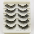 cheap 5 pairs eyelashes natural private label mink eyelashes custom package in good quality